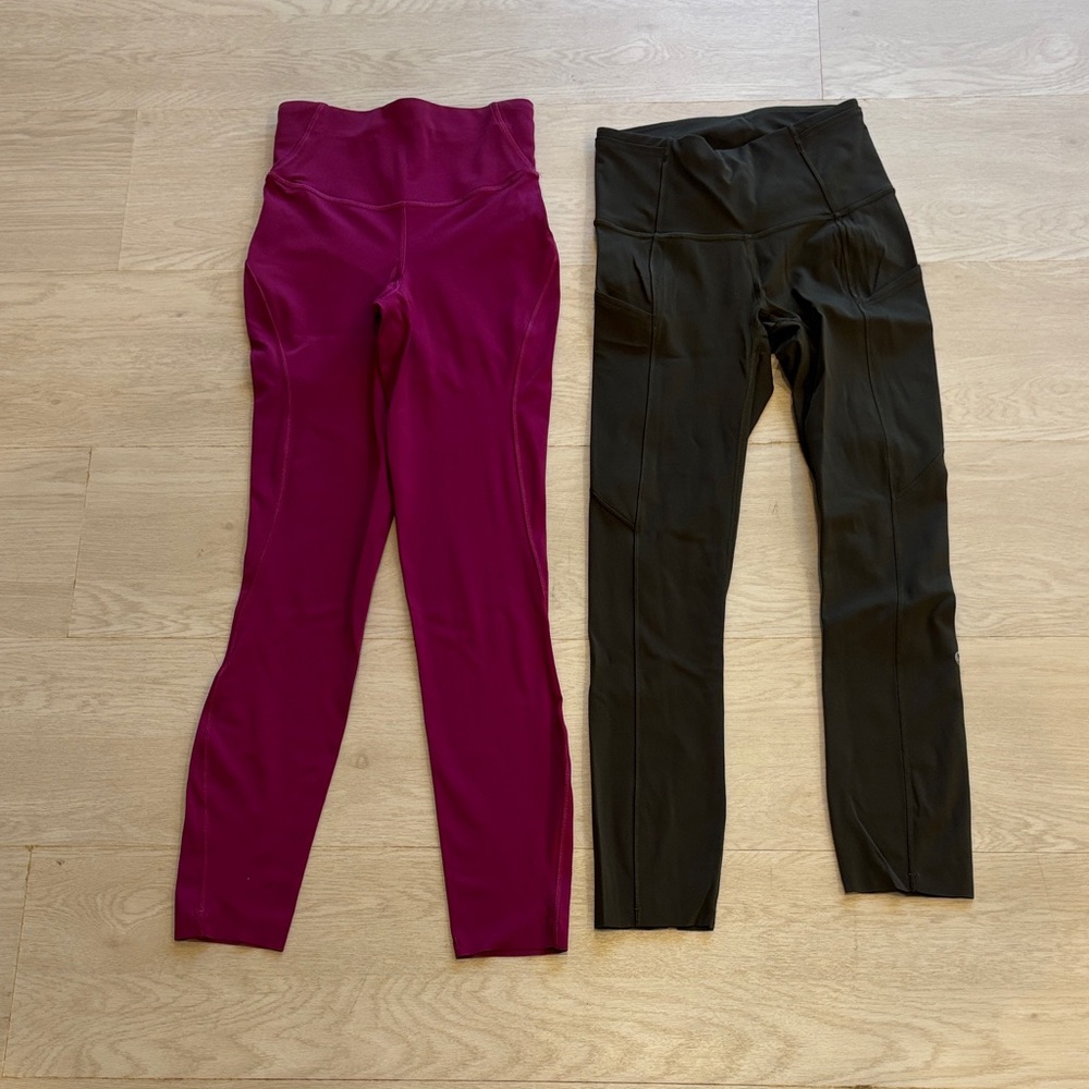 lululemon athletica High-Rise Legging Pair - Berry & Olive